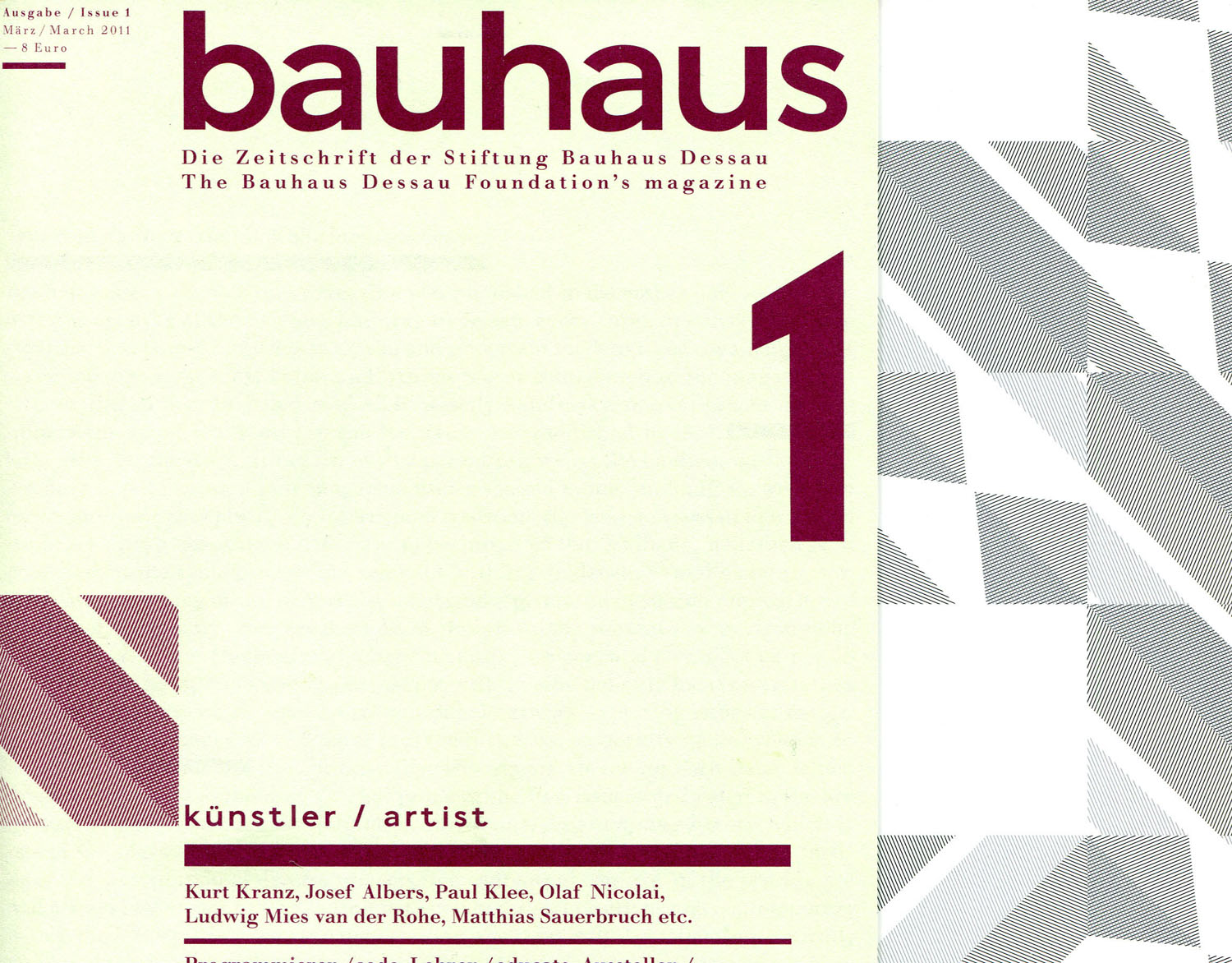 Bild: Neues Bauhaus Magazin – mit Insert von Regina Bittner, Wilfried Hackenbroich und Stefan Rettich